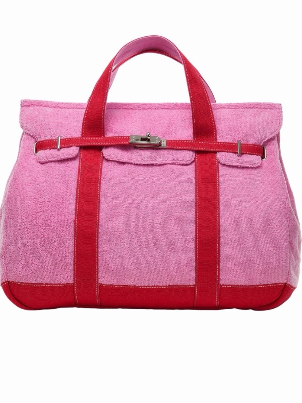 Small Sunwin Madaket Terry and Cotton Canvas Tote Handbag